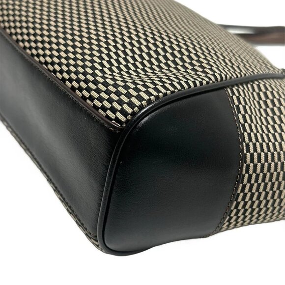 COACH exploit reps Khaki Dark Brown Jacquard Leather - Handbag - Picture 5 of 9